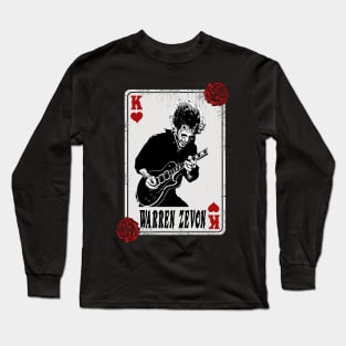 Vintage Card Warren Zevon Long Sleeve T-Shirt